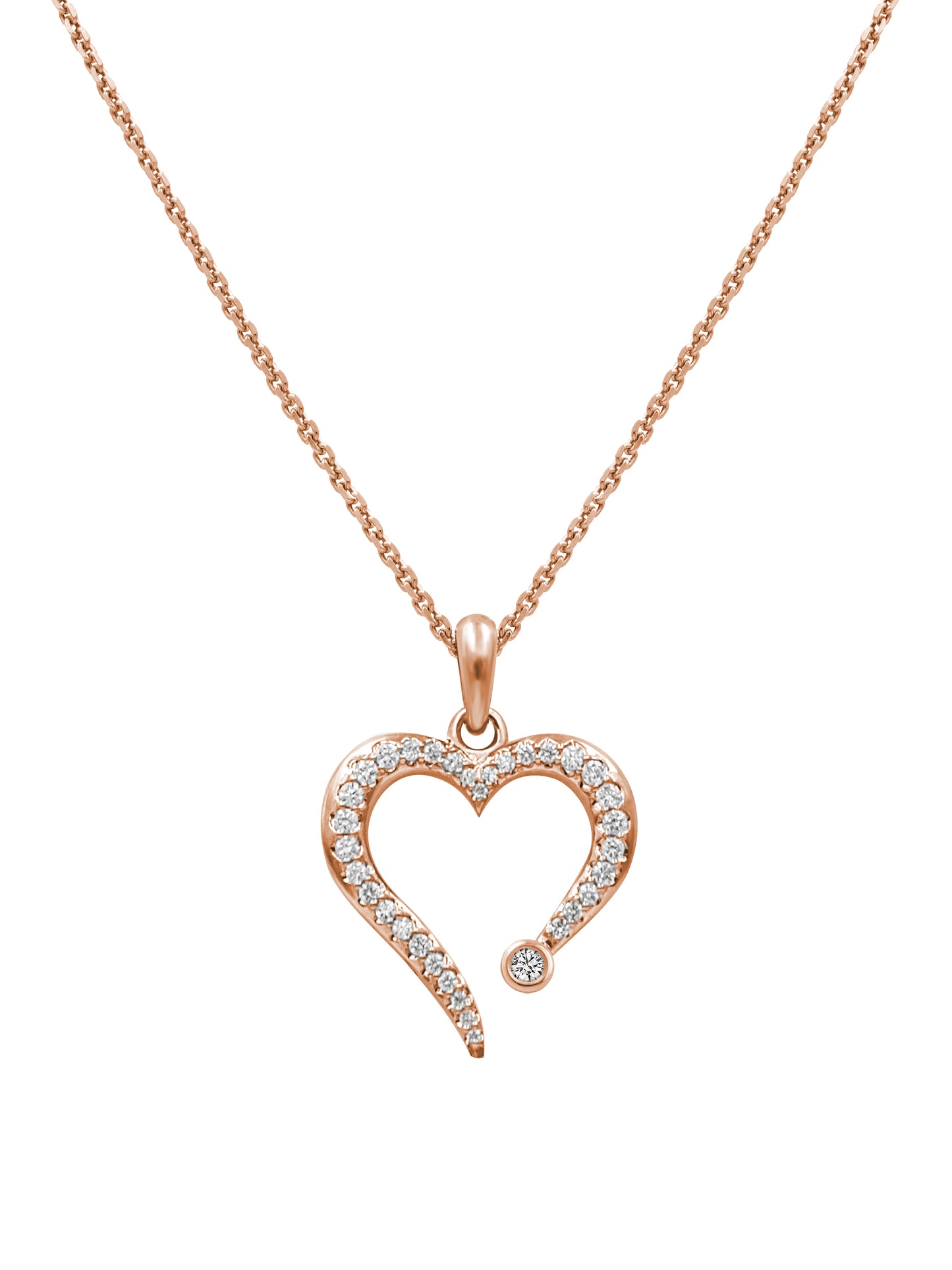 MY HEART AVEC DIAMANT PAVÉ