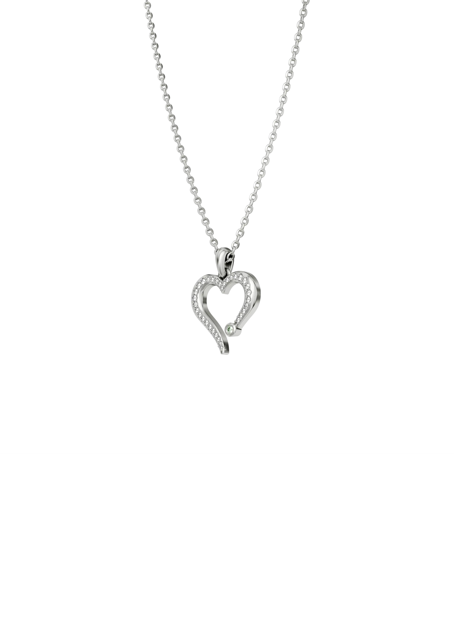 MY HEART PAVÉ PENDANT