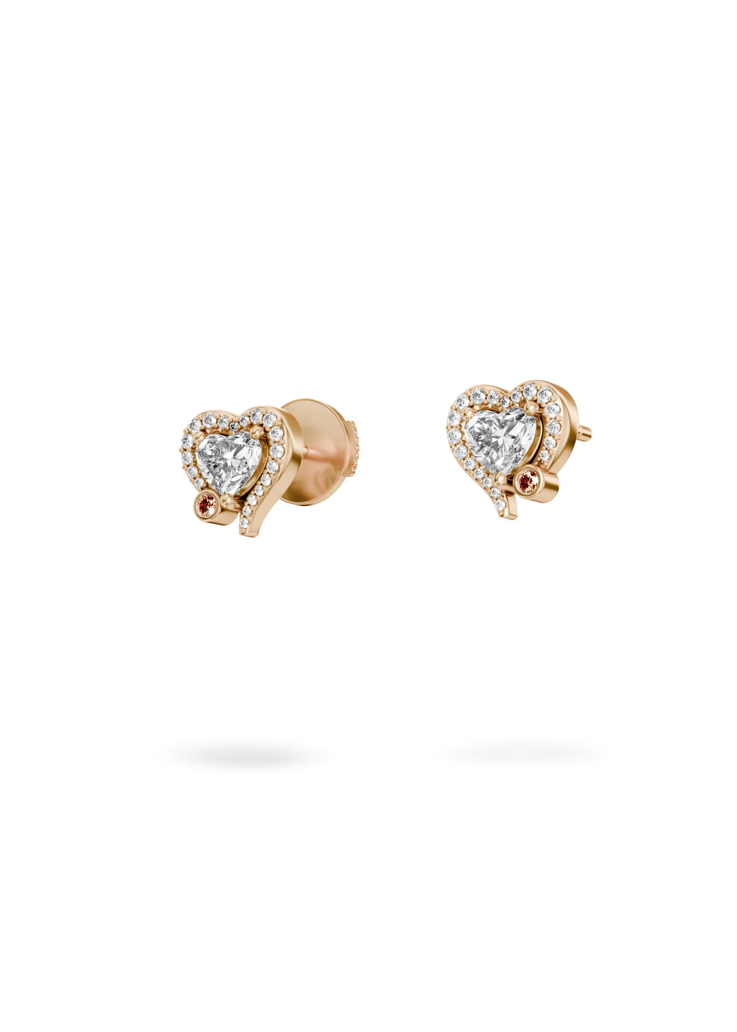 MY DIAMOND HEART EARRINGS PAVÊ