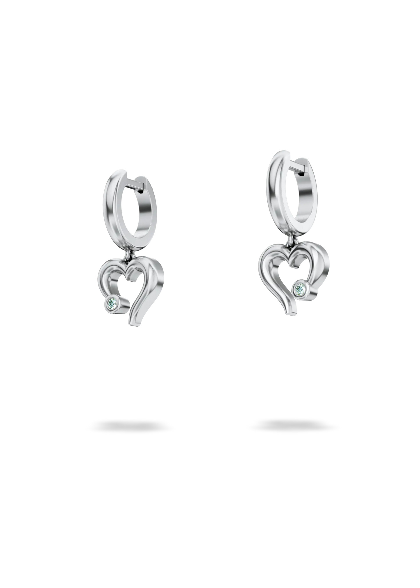MY HEART HOOP EARRINGS