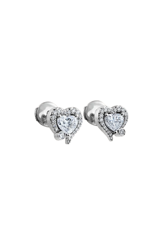 MY HEART EARRINGS WITH DIAMOND