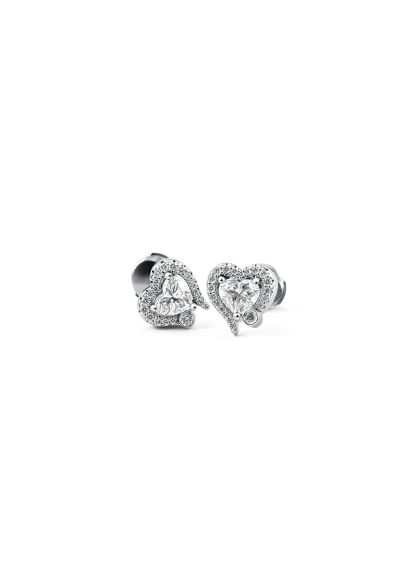 MY HEART EARRINGS WITH DIAMOND
