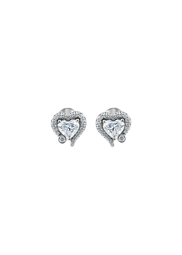 MY HEART EARRINGS WITH DIAMOND