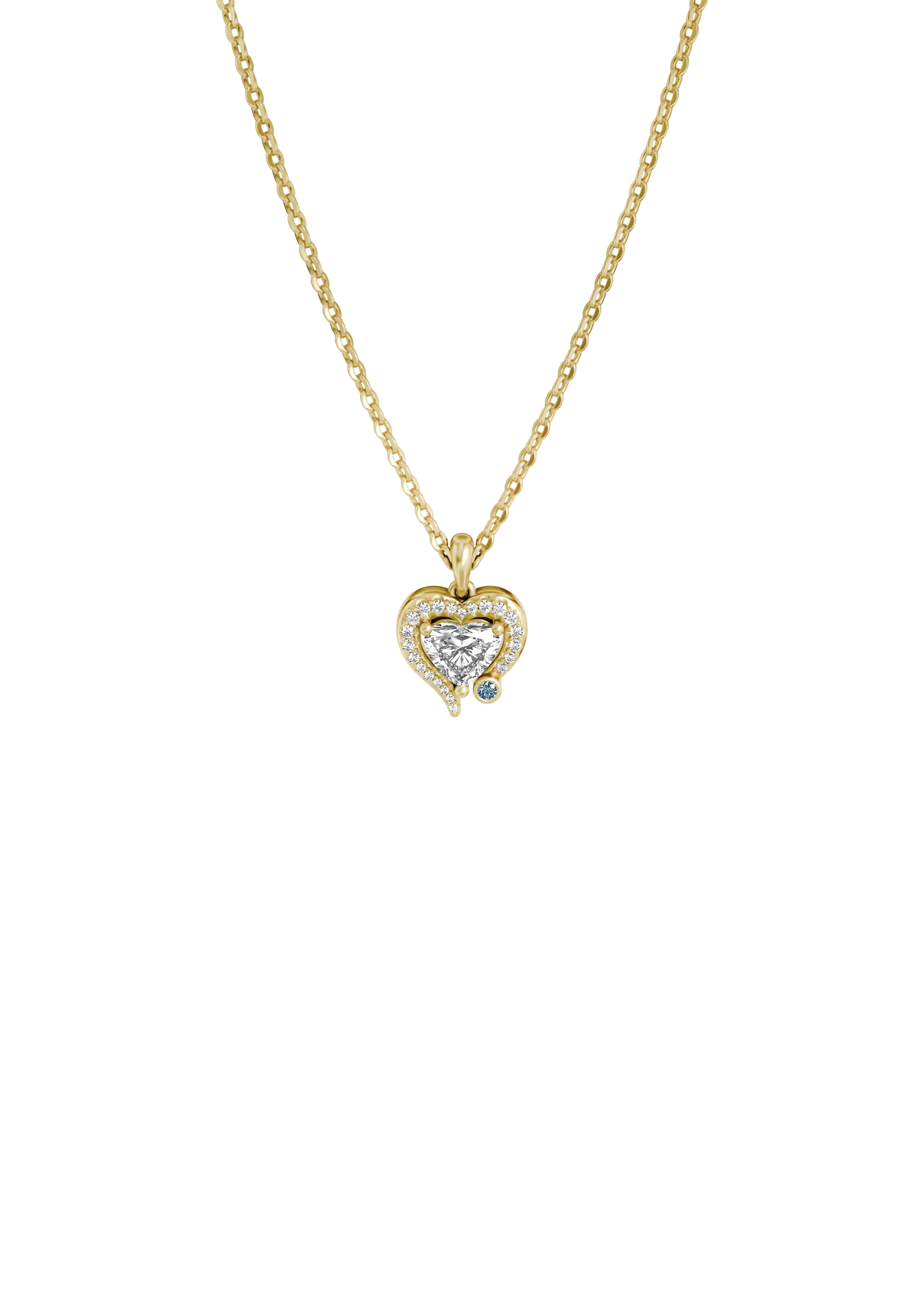 MY DIAMOND HEART PAVÉ PENDANT