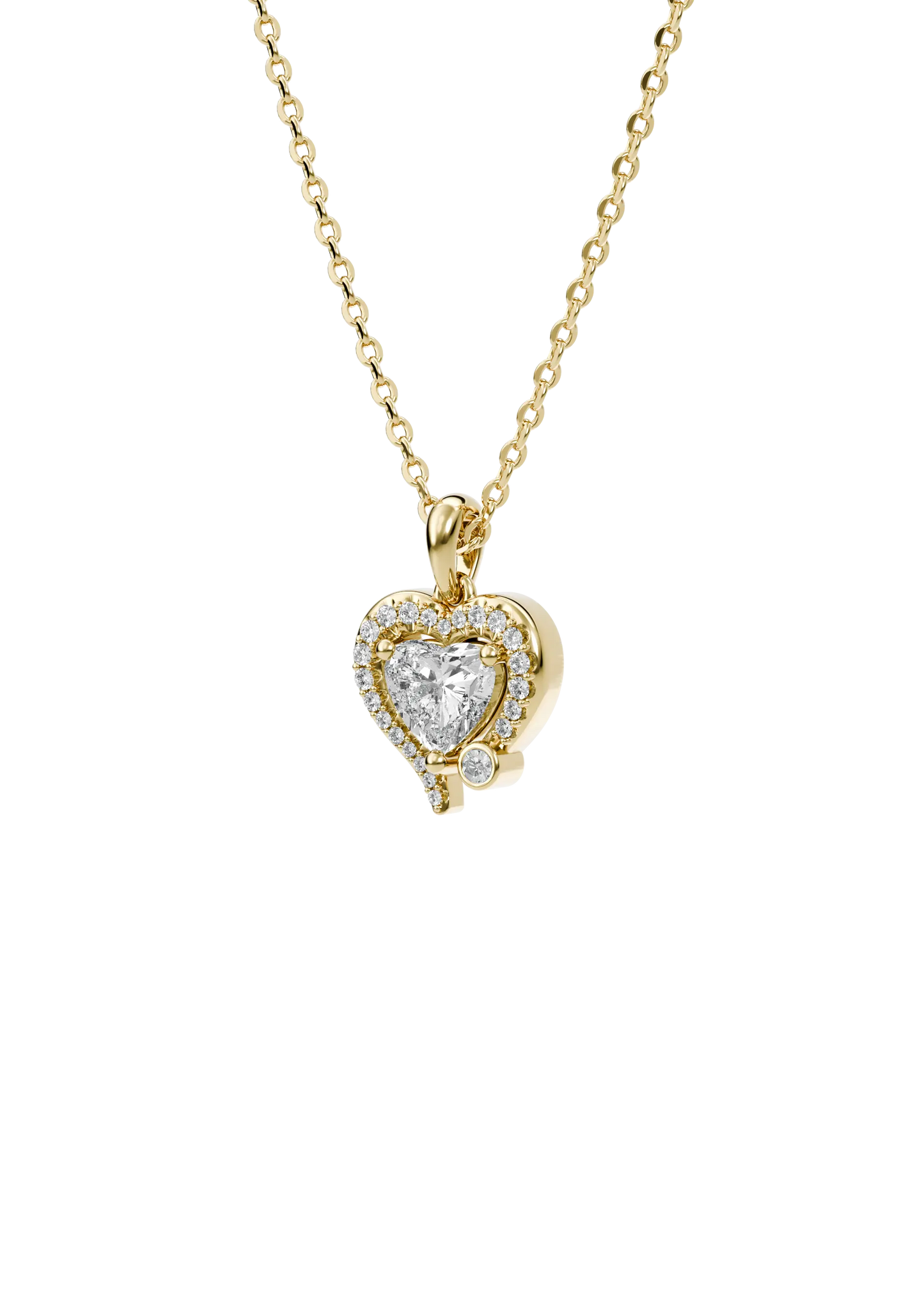 MY DIAMOND HEART PAVÉ PENDANT