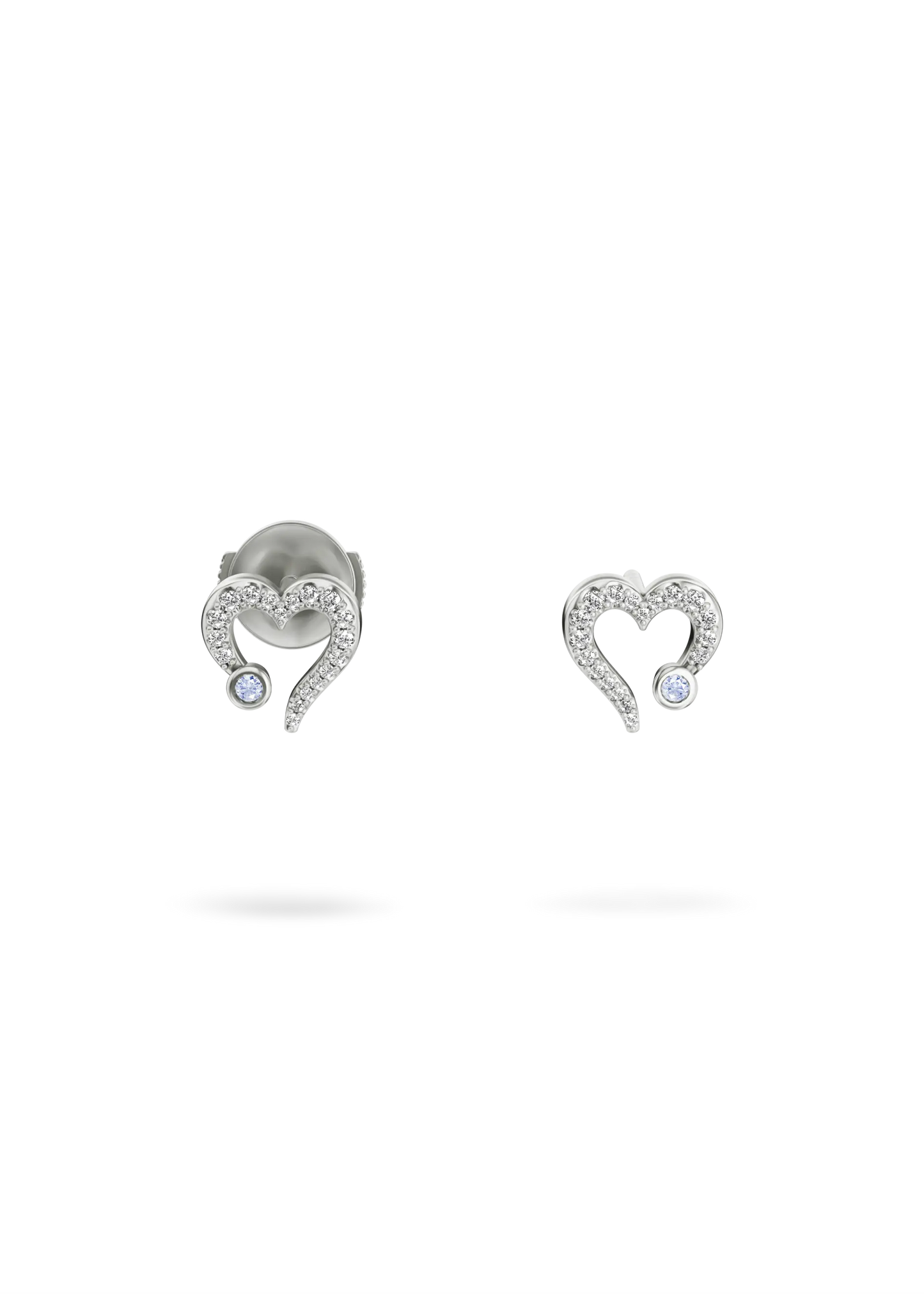 MY HEART EARRINGS PAVÊ