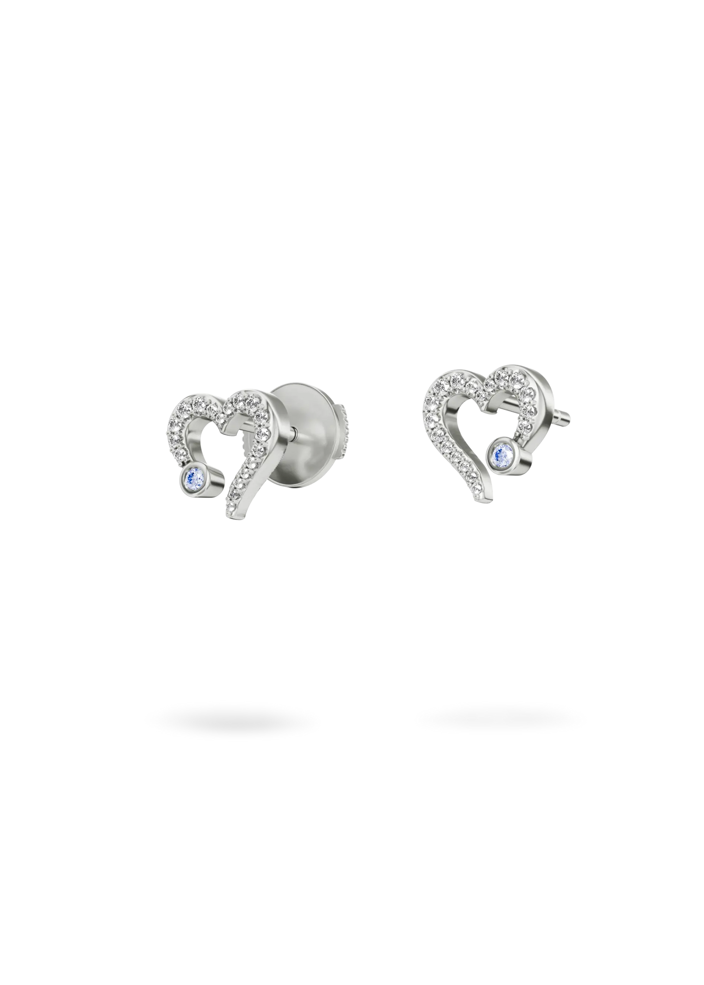 MY HEART EARRINGS PAVÊ