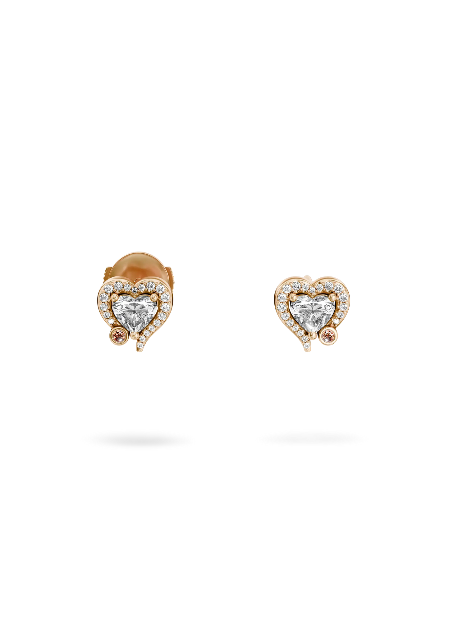 MY DIAMOND HEART EARRINGS PAVÊ