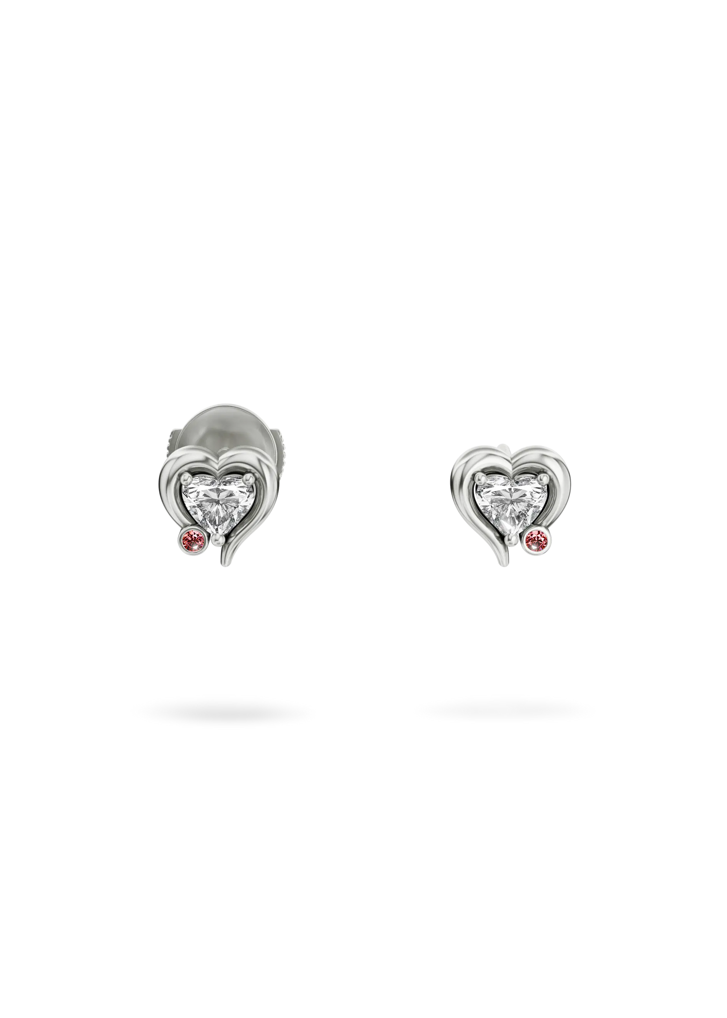 MY DIAMOND HEART EARRINGS