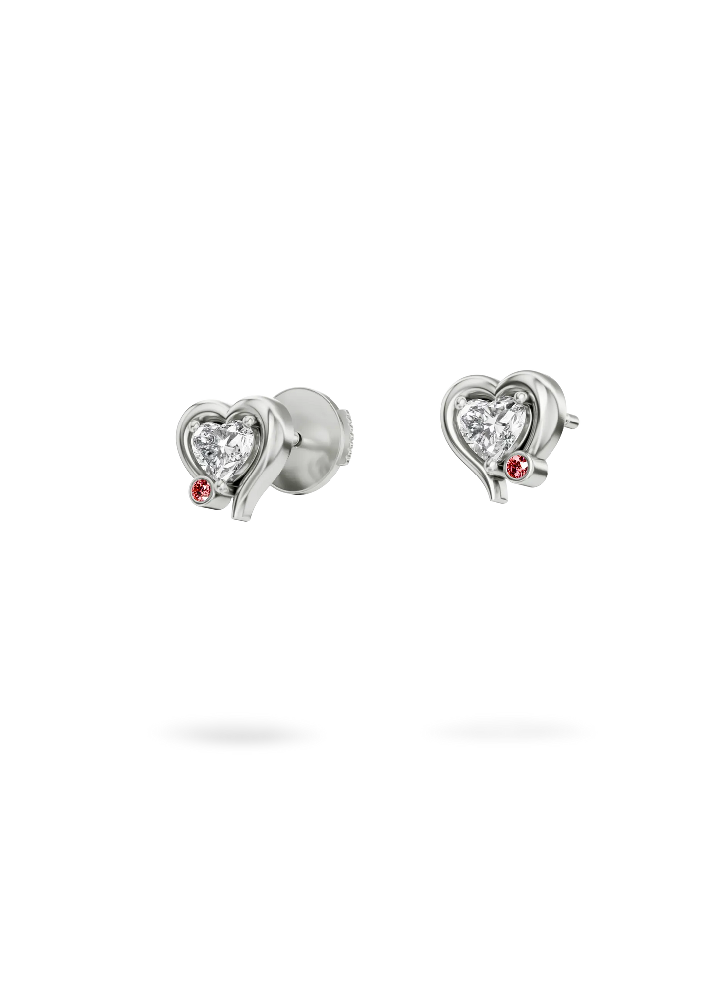 MY DIAMOND HEART EARRINGS