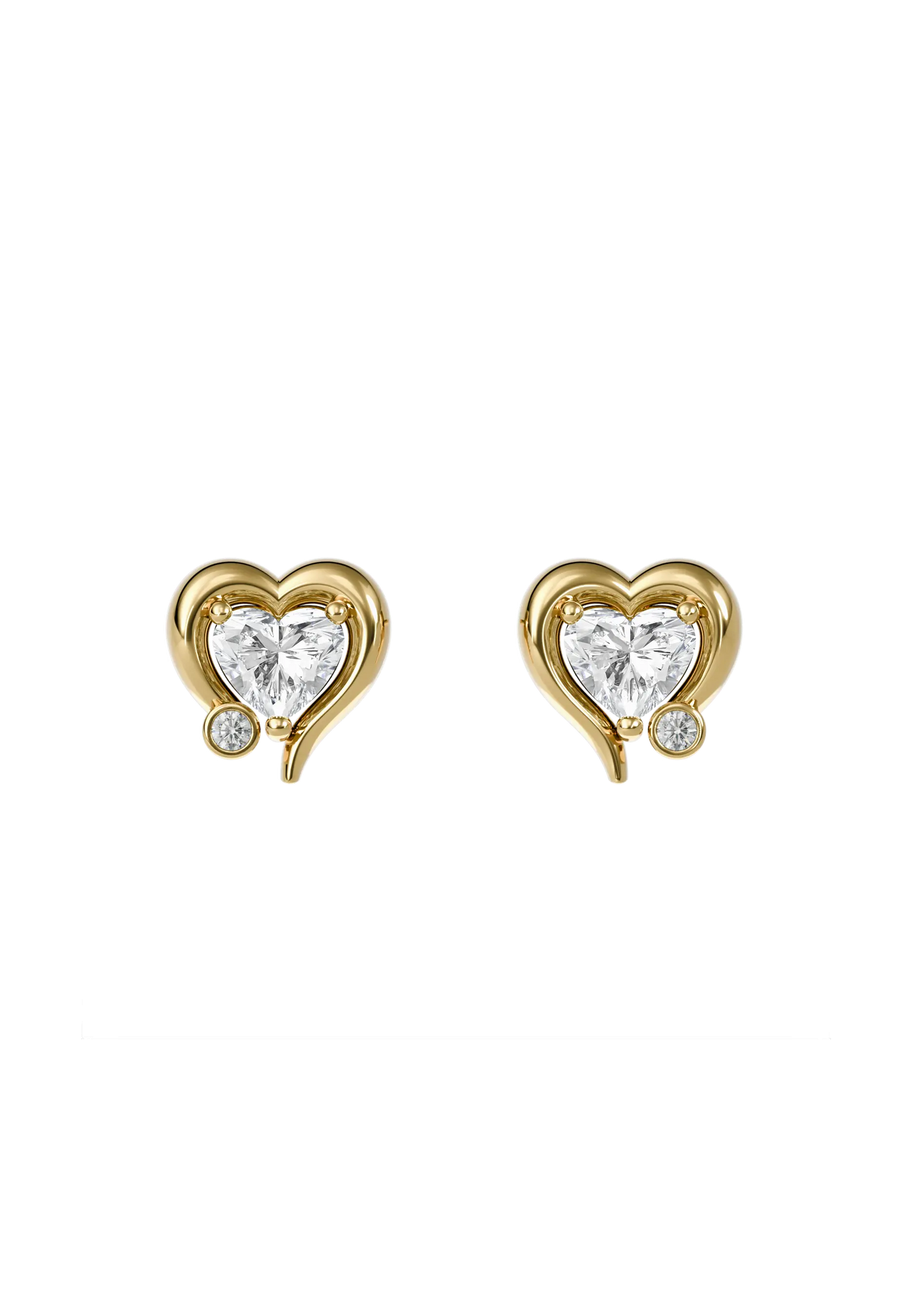 MY DIAMOND HEART EARRINGS