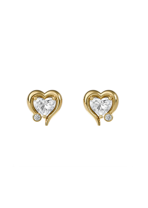 MY DIAMOND HEART EARRINGS
