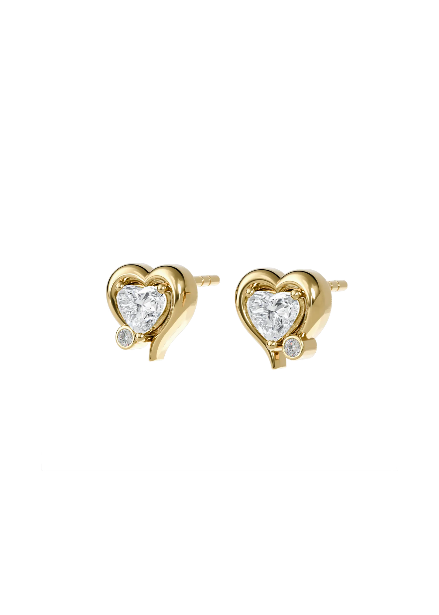 MY DIAMOND HEART EARRINGS