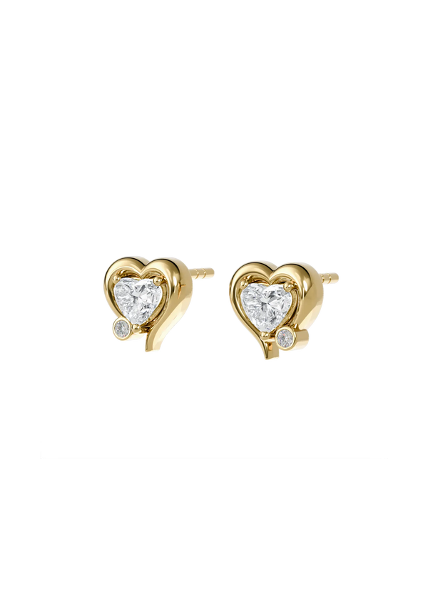 MY DIAMOND HEART EARRINGS