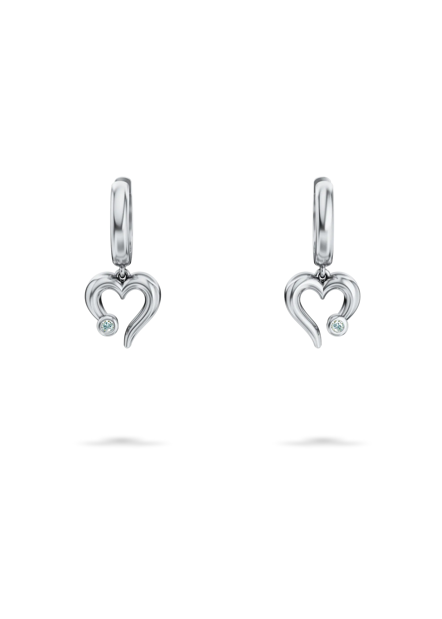 MY HEART HOOP EARRINGS