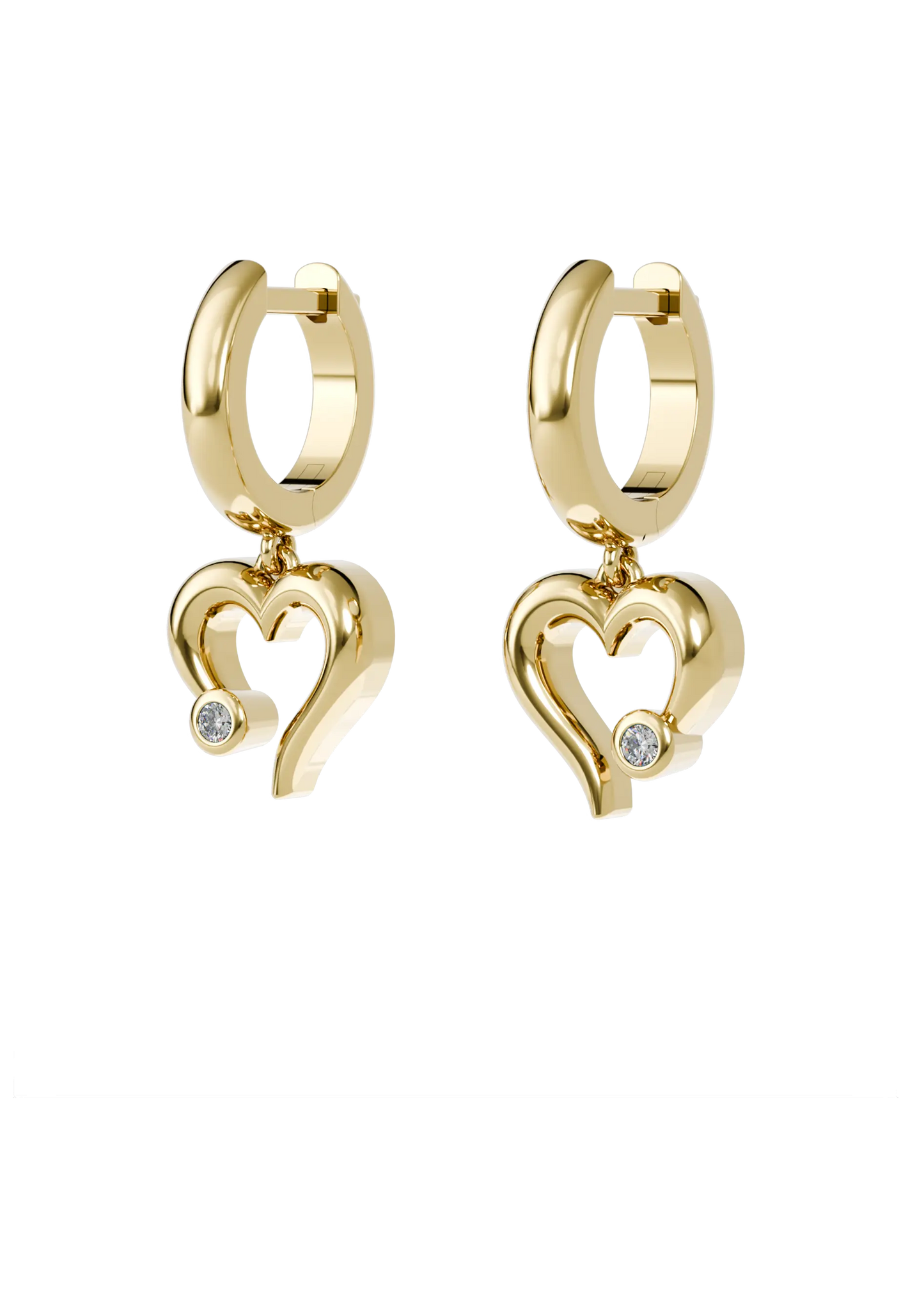MY HEART HOOP EARRINGS