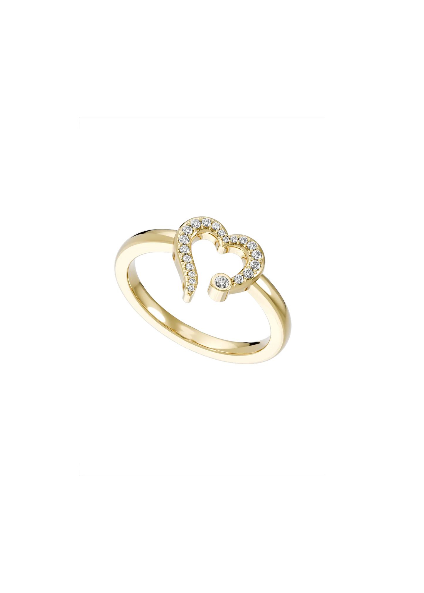 MY HEART RING PAVÊ