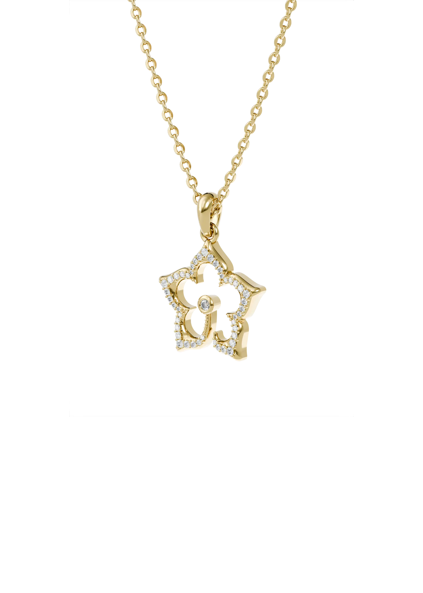 MY FLOWER PENDANT PAVÊ